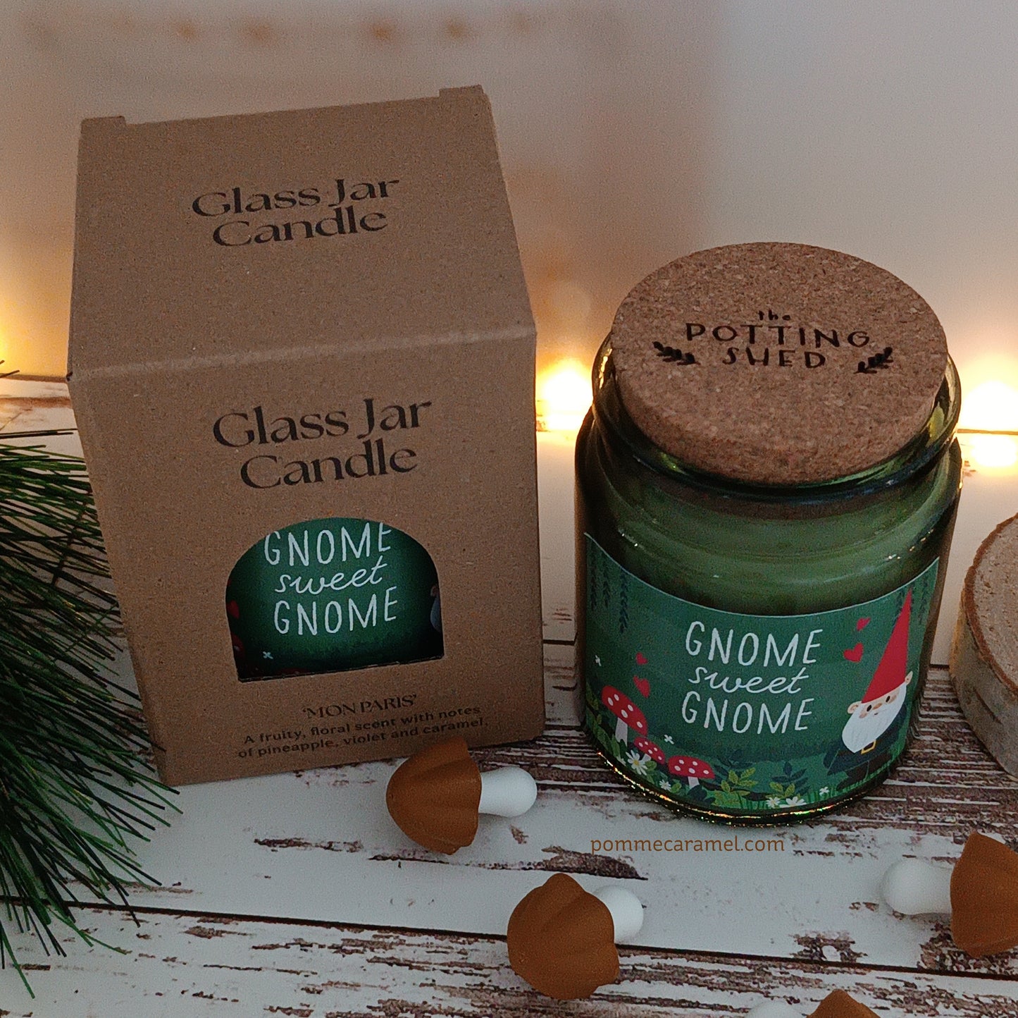 Bougie 'gnome sweet gnome' Something Different Wholesale