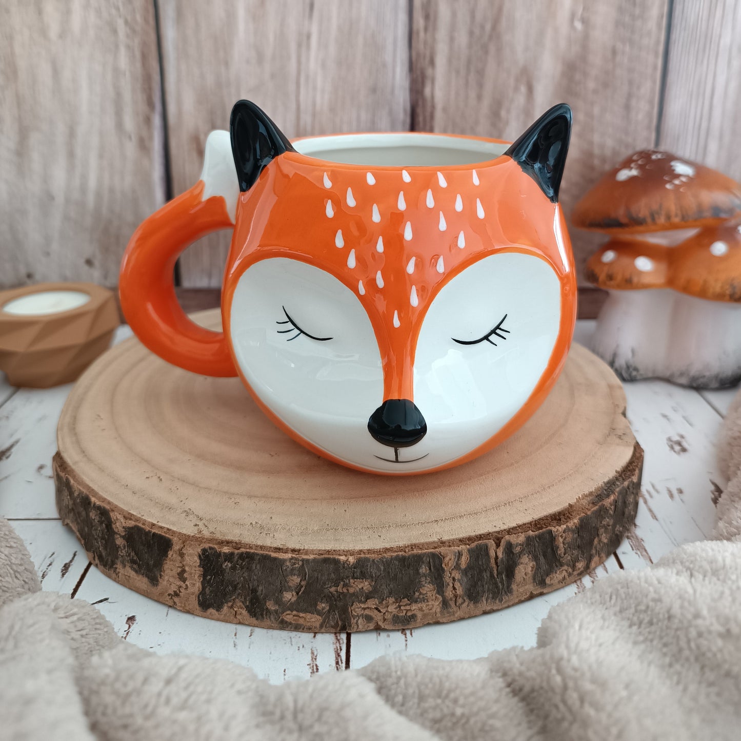 Mug Renard Orange et Oreilles Noires Winkee