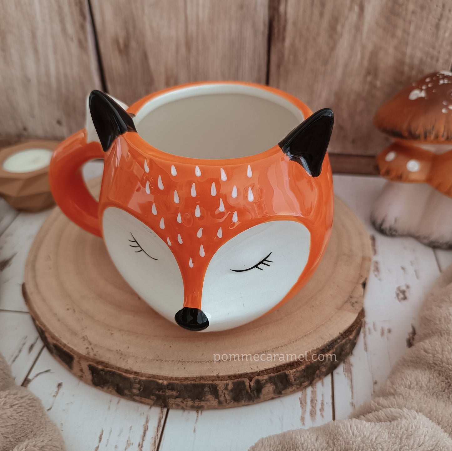 Mug Renard Orange et Oreilles Noires Winkee