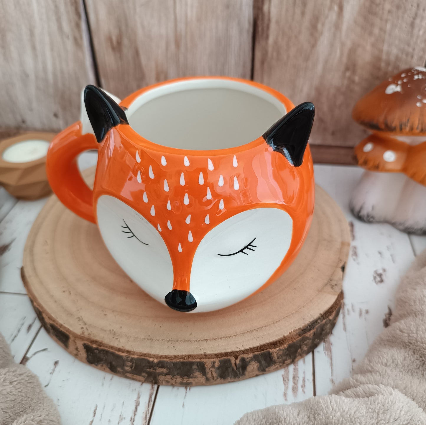 Mug Renard Orange et Oreilles Noires Winkee