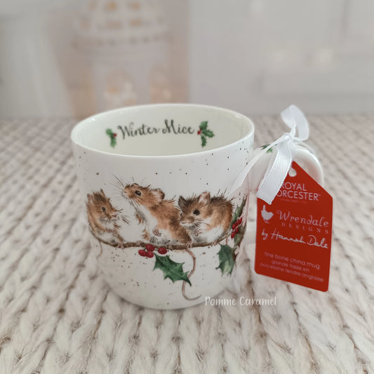 Mug Souris Houx de Noël Wrendale Designs