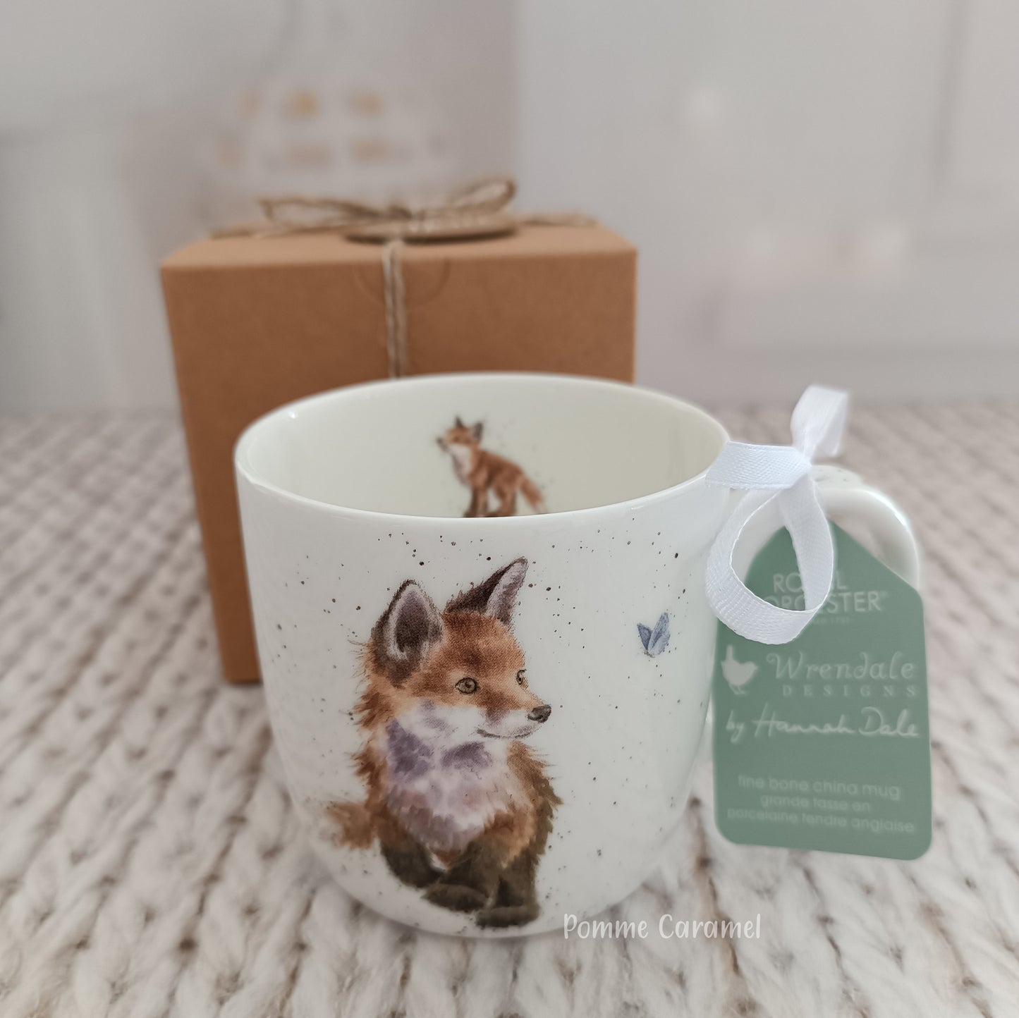 Wrendale Designs - Mug Renard Papillon