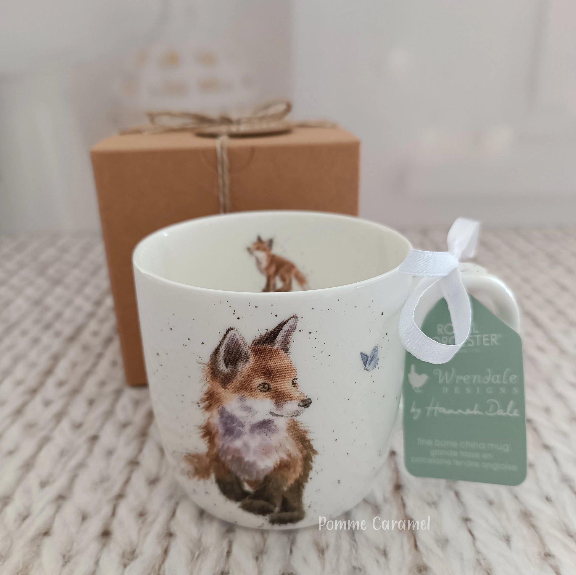 Mug Renard Papillon Wrendale Designs