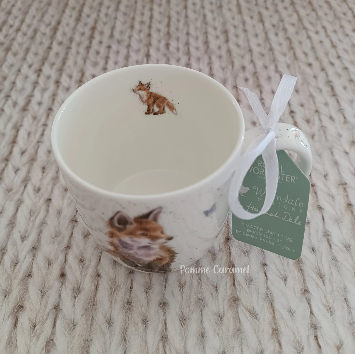 Mug Renard Papillon Wrendale Designs