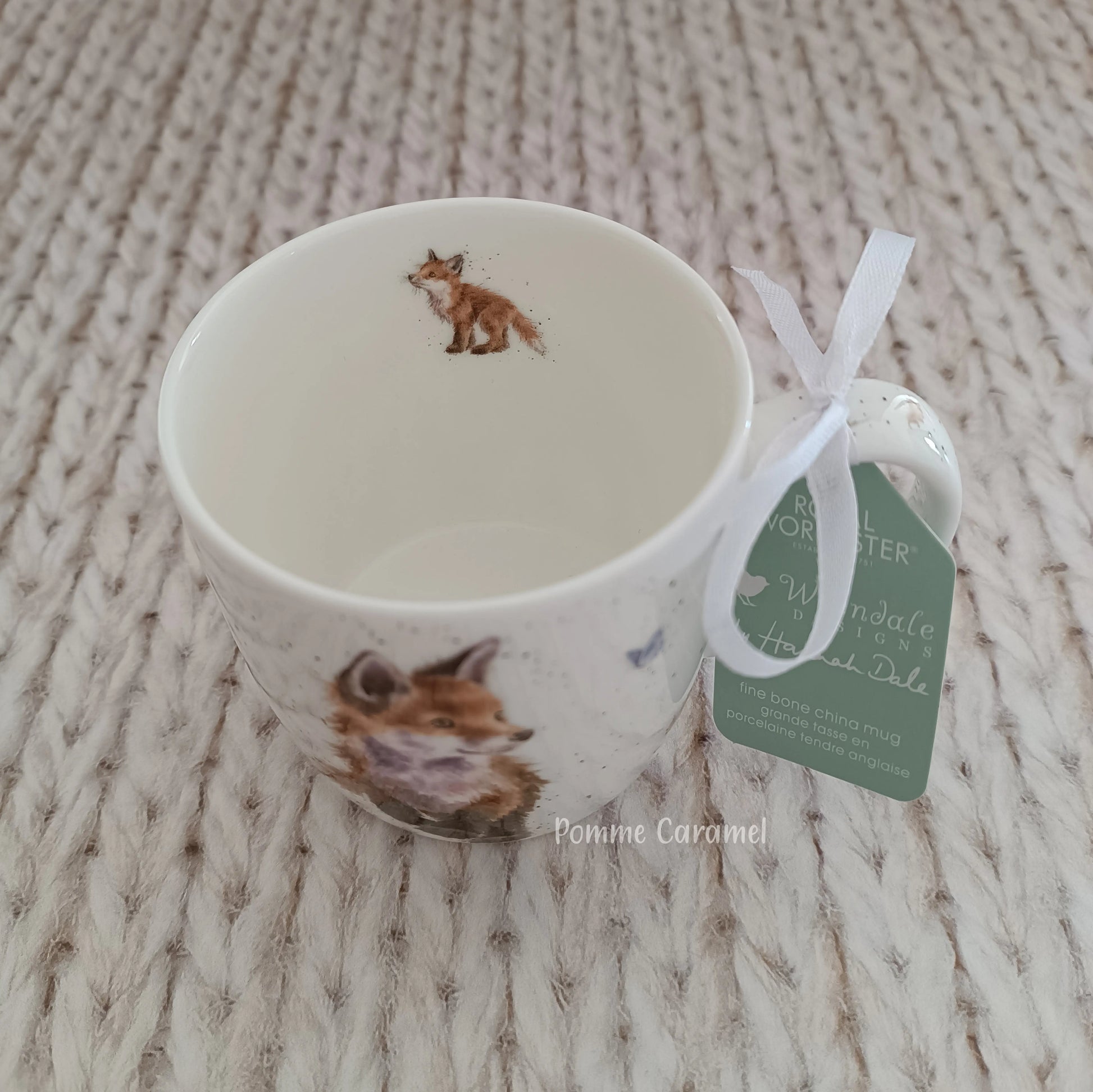 Mug Renard Papillon Wrendale Designs