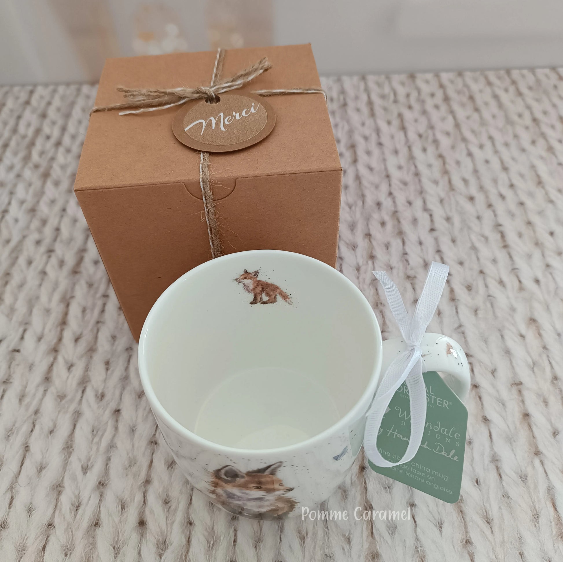 Mug Renard Papillon Wrendale Designs