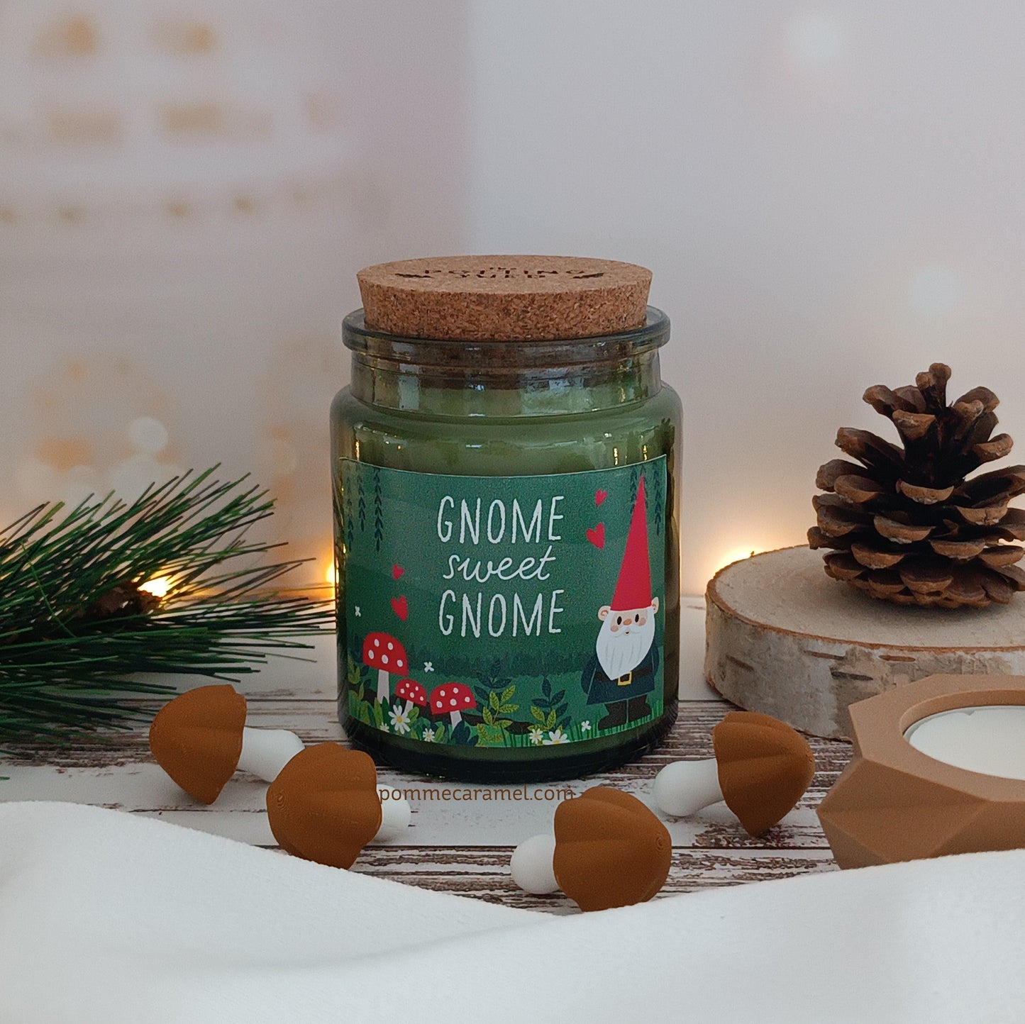 Bougie 'gnome sweet gnome' Something Different Wholesale