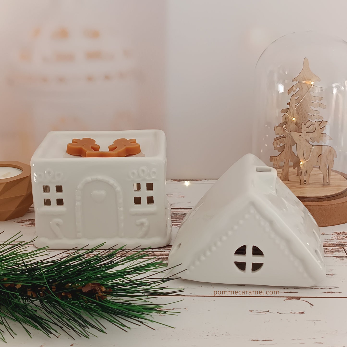 Brûle parfum maison blanche en pain d'épices Something Different Wholesale