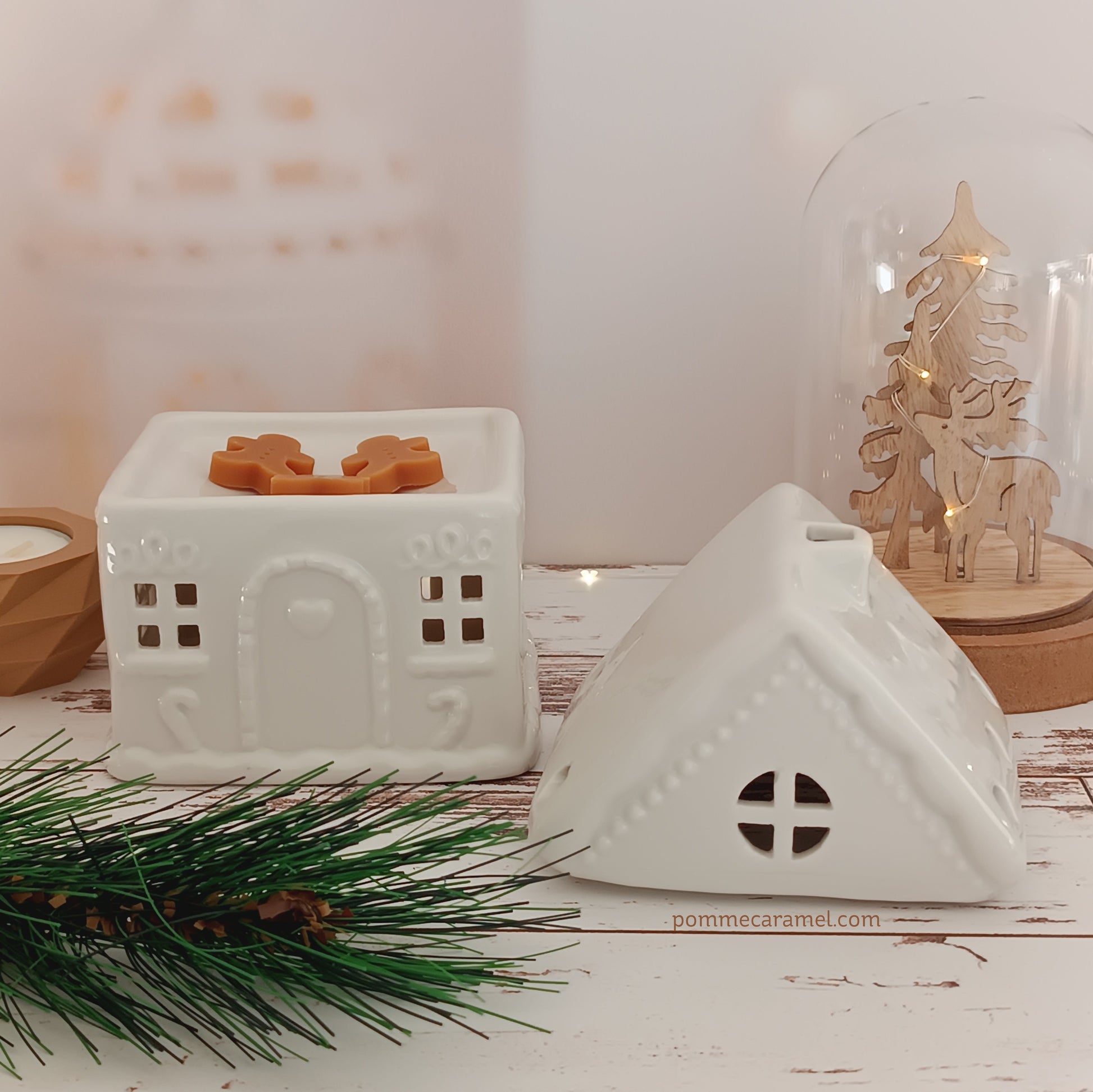 Brûle parfum maison blanche en pain d'épices Something Different Wholesale