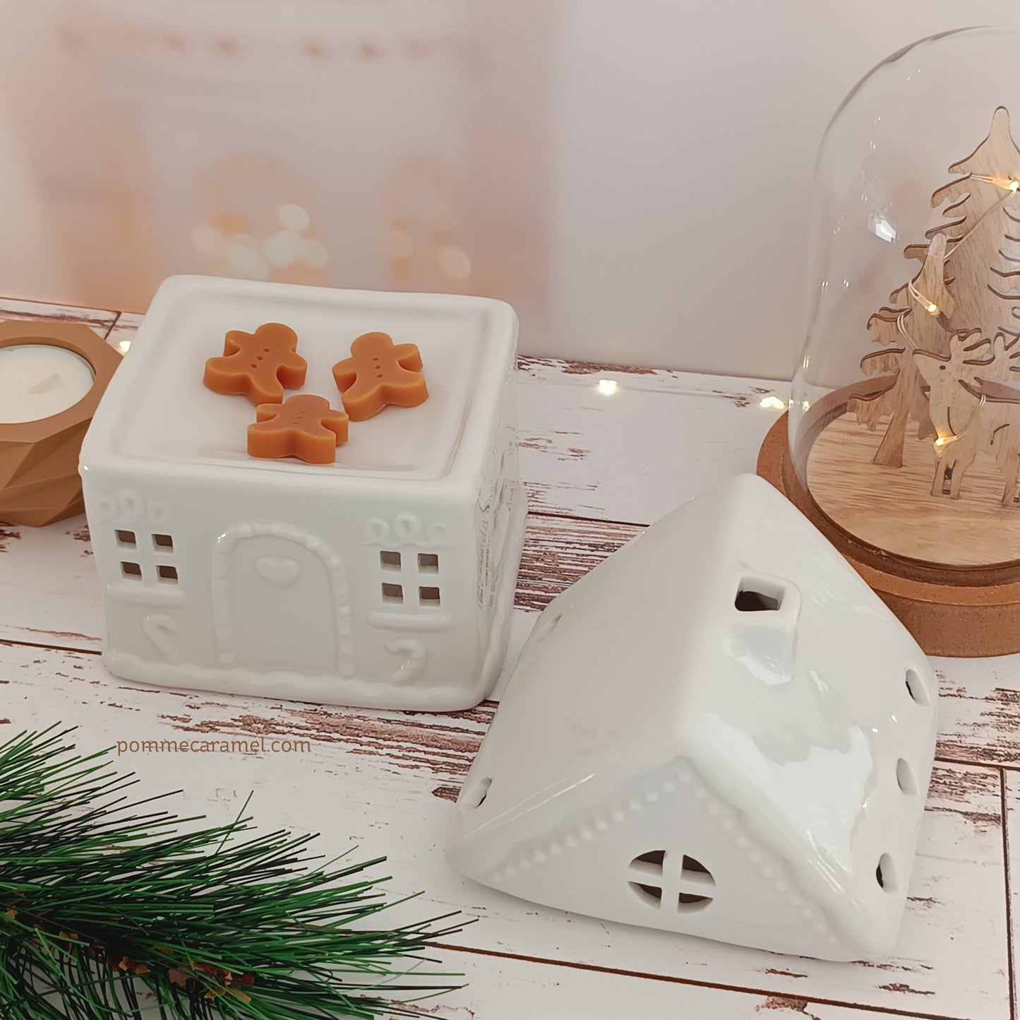 Brûle parfum maison blanche en pain d'épices Something Different Wholesale