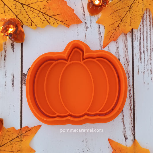 Emporte-Pièce Tampon Citrouille Orange Pomme Caramel