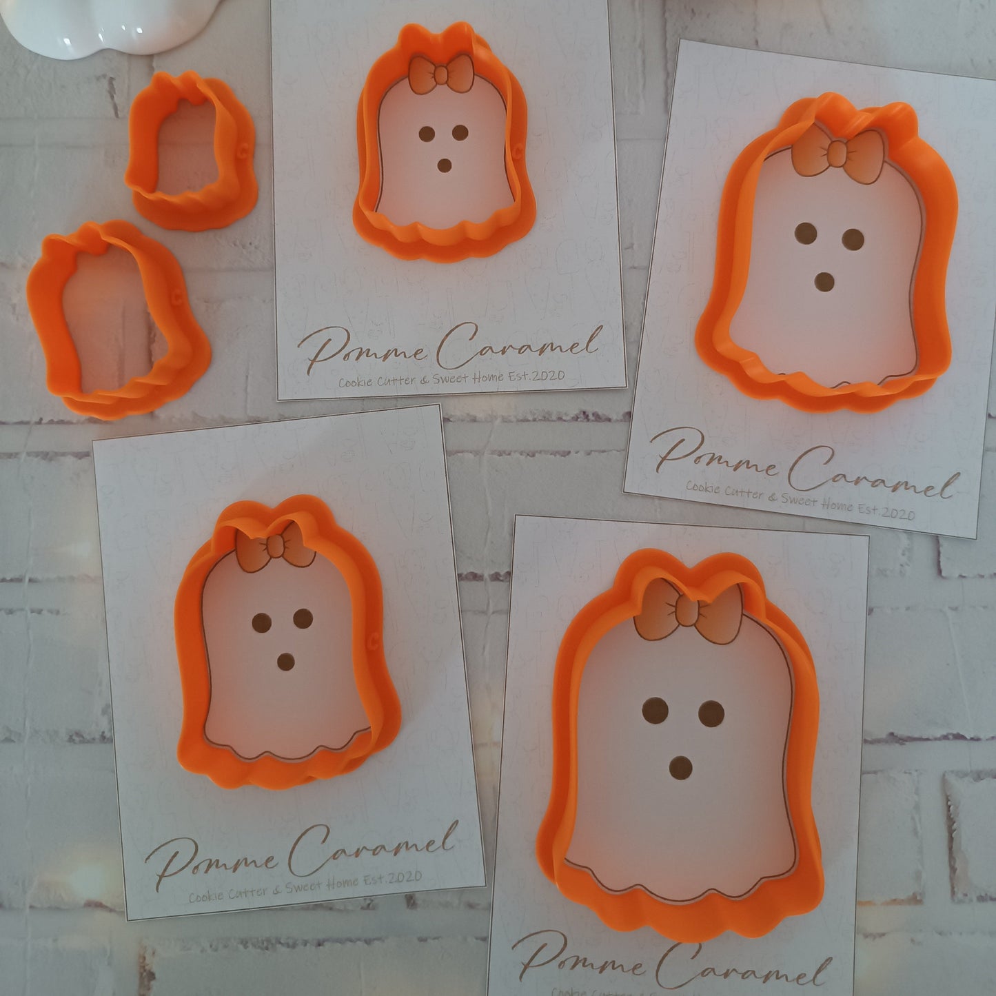 Emporte-Pièce Fantôme Fille Orange Pomme Caramel