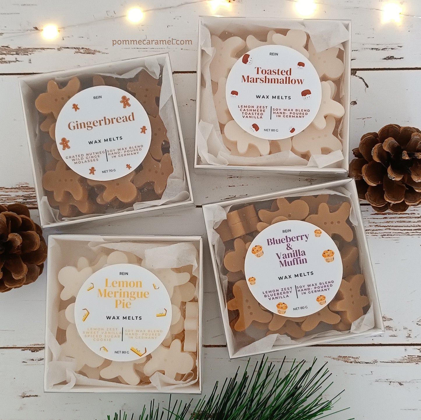 Fondants parfumés bonhommes pain d'épices senteurs de Noël Rein