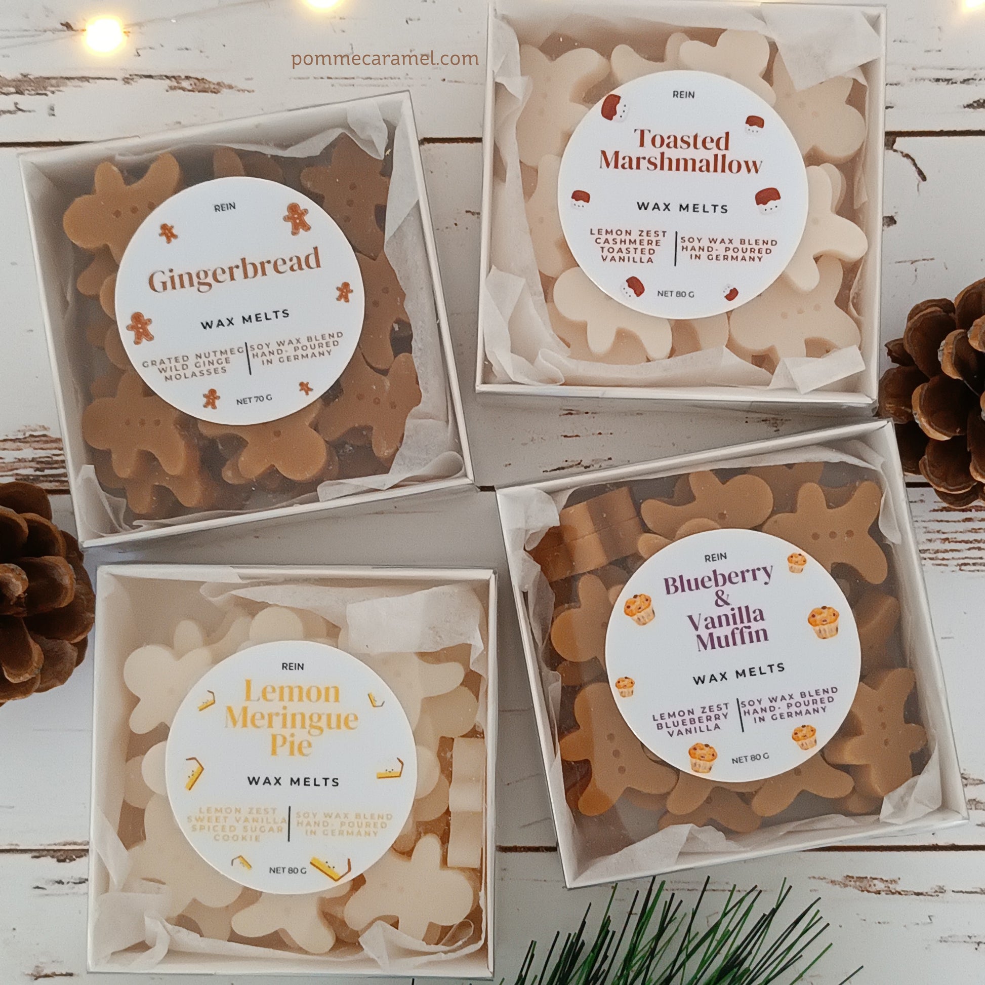 Fondants parfumés bonhommes pain d'épices senteurs de Noël Rein