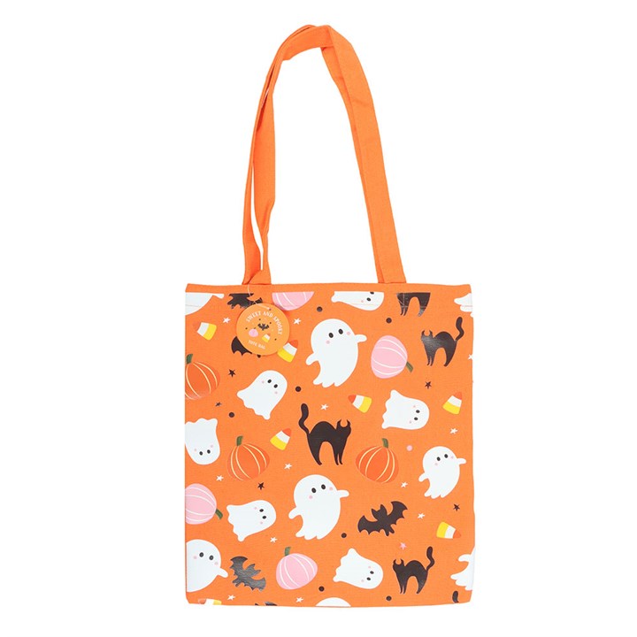Tote Bag Orange Fantôme 'Sweet & Spooky' Something Different Wholesale