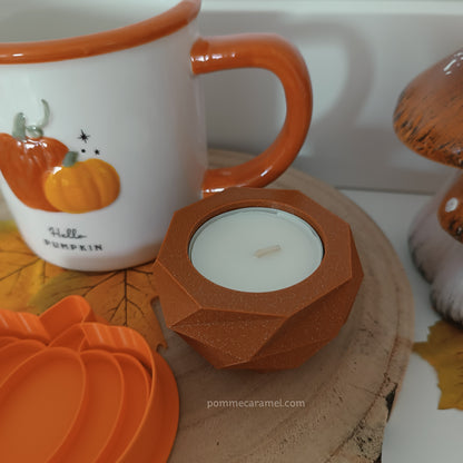 Mug citrouille Hello Pumpkin - Emporte-Pièce Tampon Citrouille Orange - Bougeoir Orange pailleté CGB Giftware