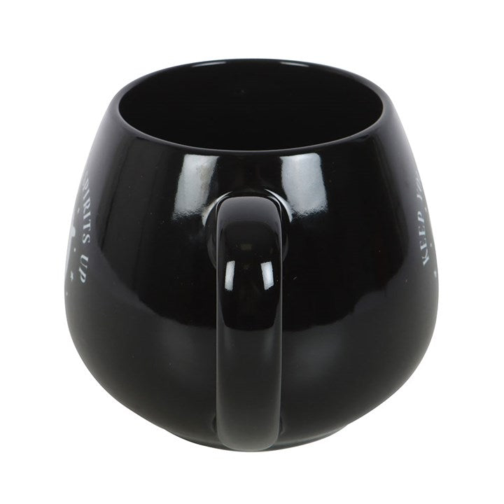 Tasse Ronde Noire Fantôme 'Keep Your Spirits Up' Something Different Wholesale