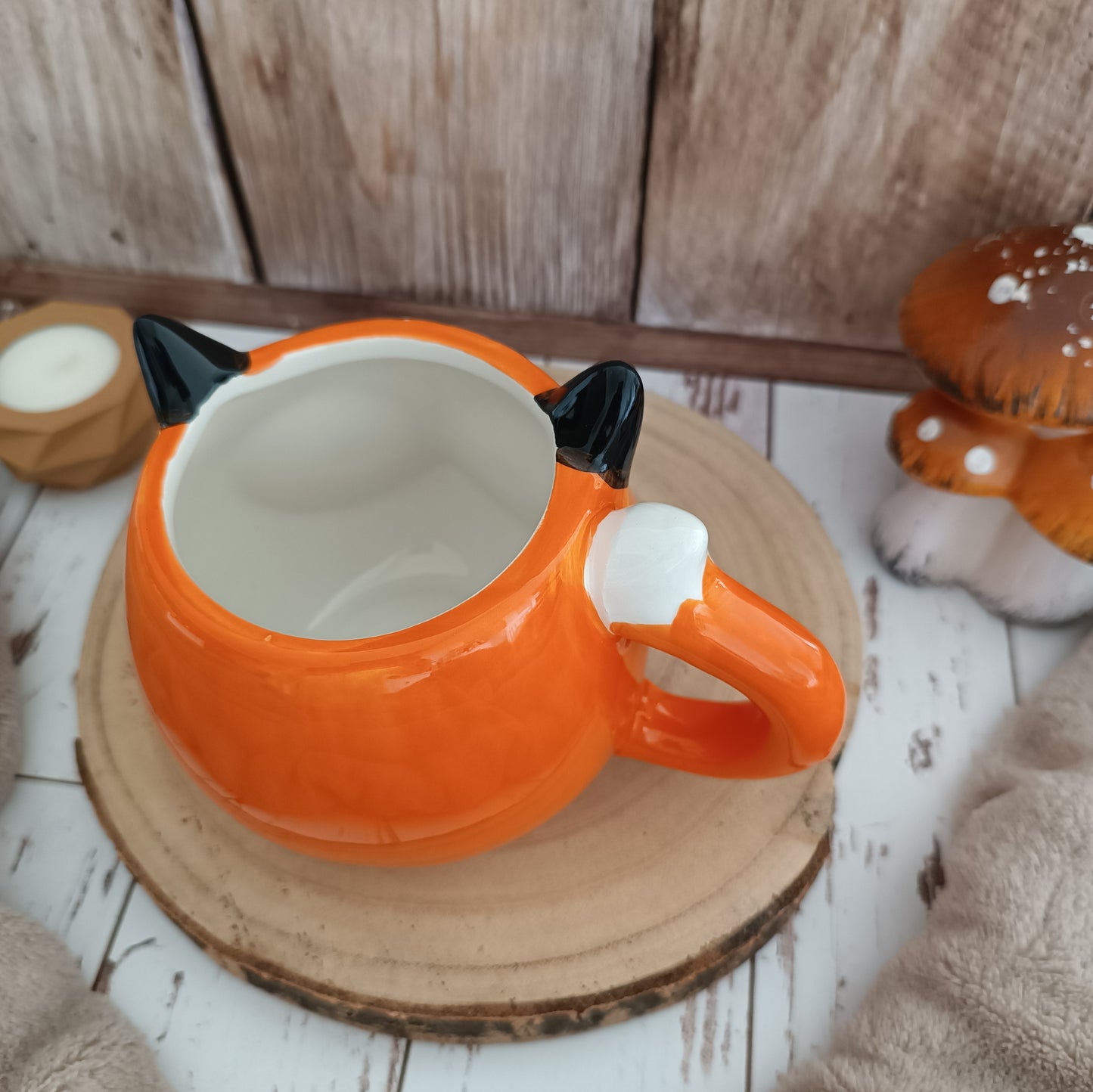 Mug Renard Orange et Oreilles Noires Winkee