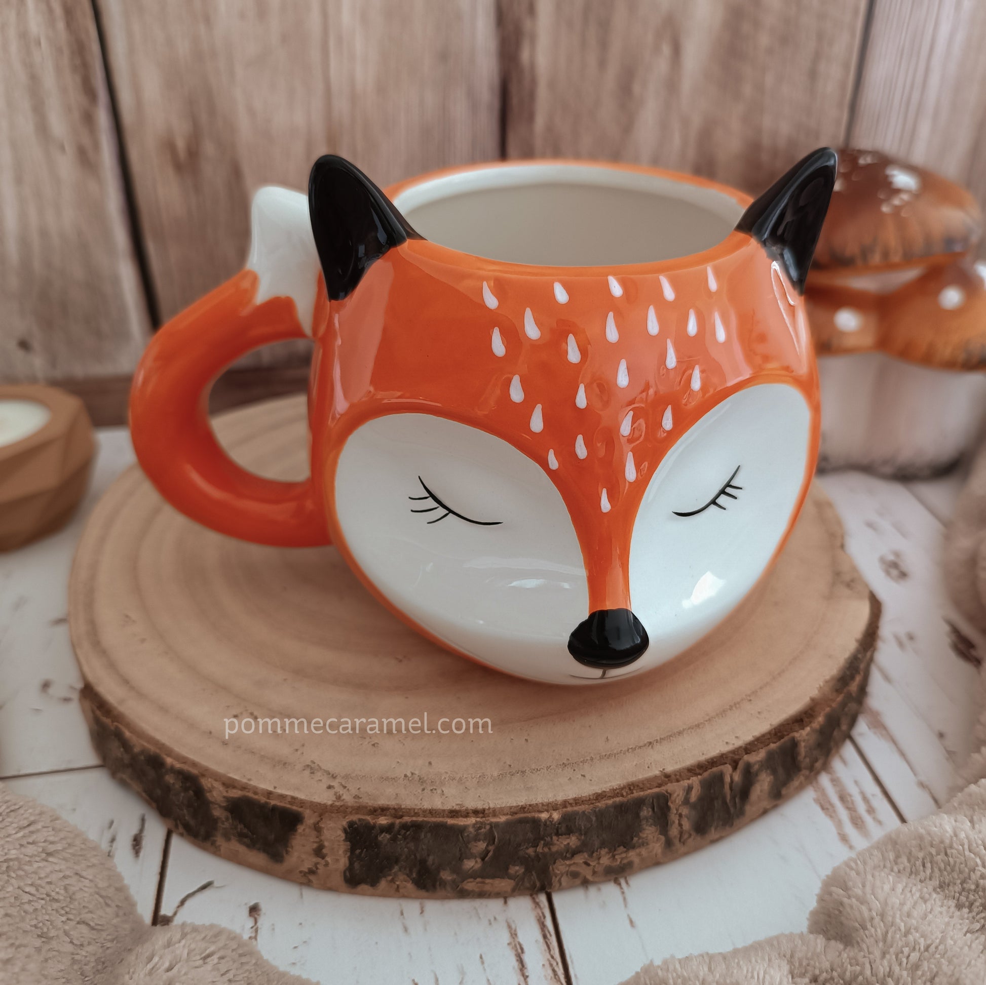 Mug Renard Orange et Oreilles Noires Winkee