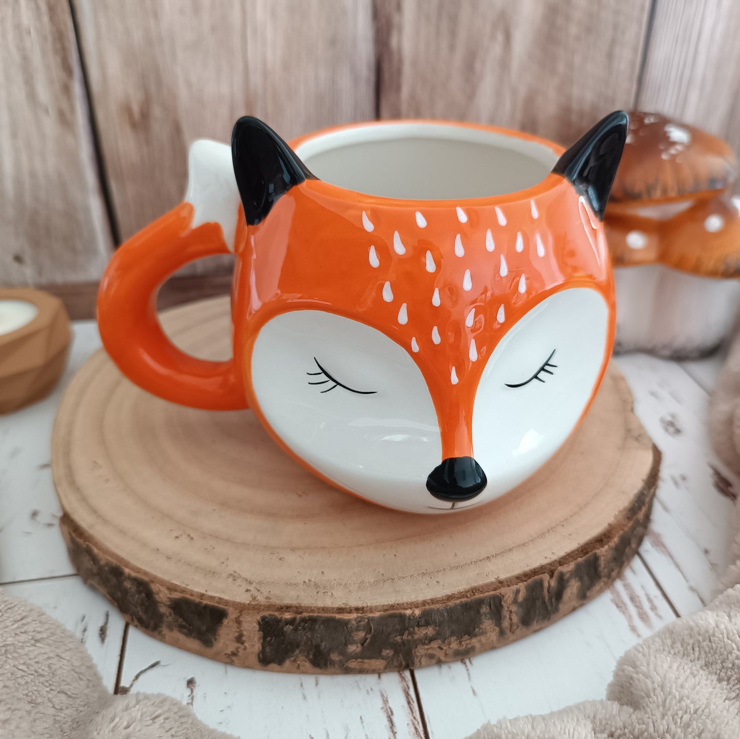 Mug Renard Orange et Oreilles Noires Winkee