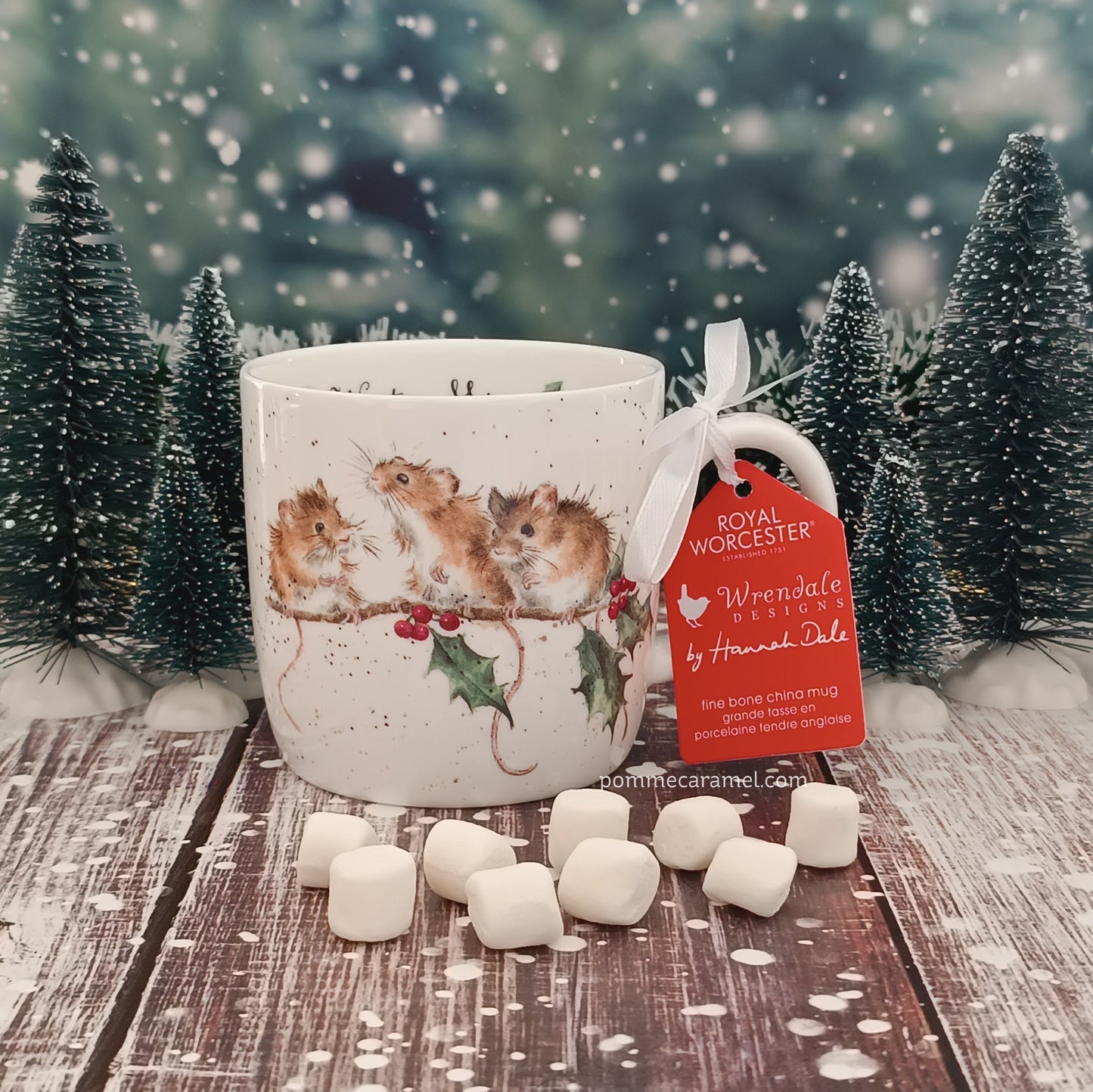 Mug Souris Houx de Noël Wrendale Designs