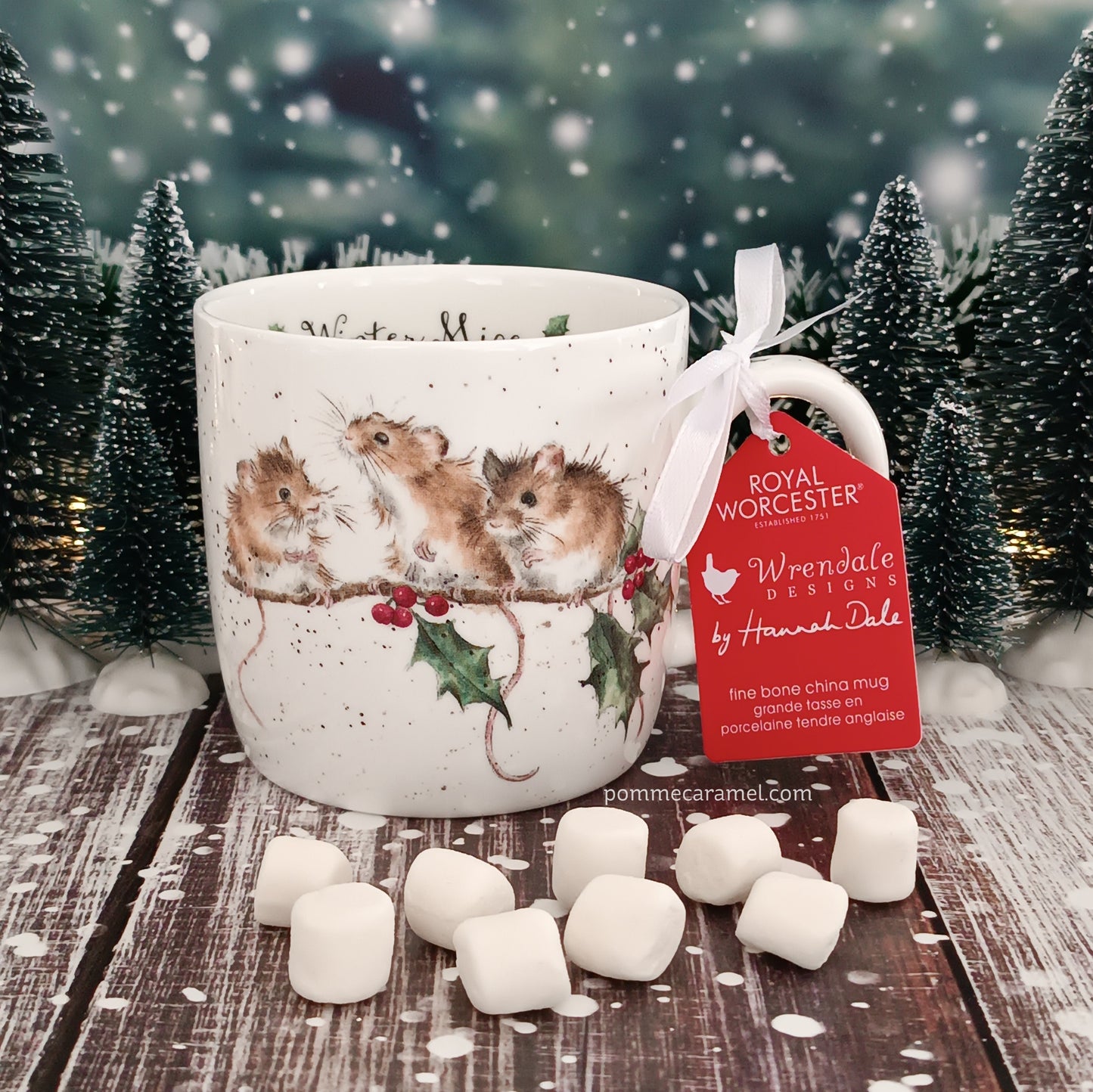 Mug Souris Houx de Noël Wrendale Designs