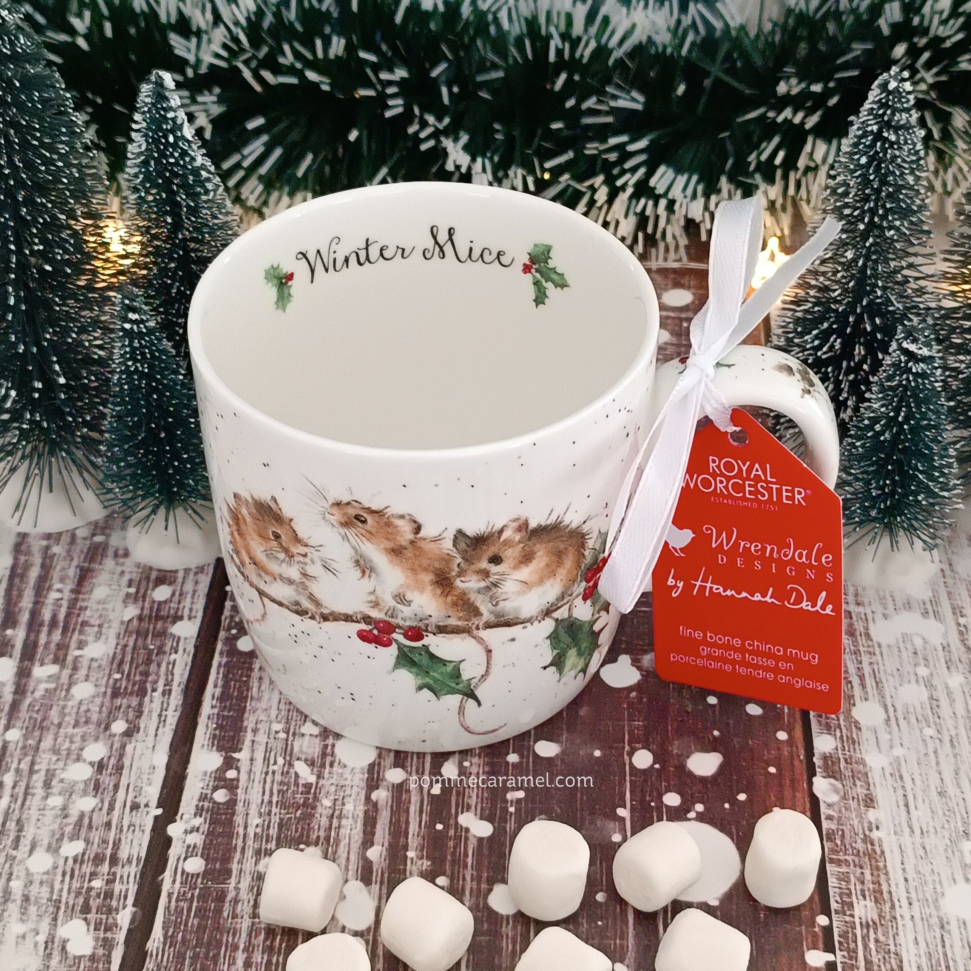 Mug Souris Houx de Noël Wrendale Designs