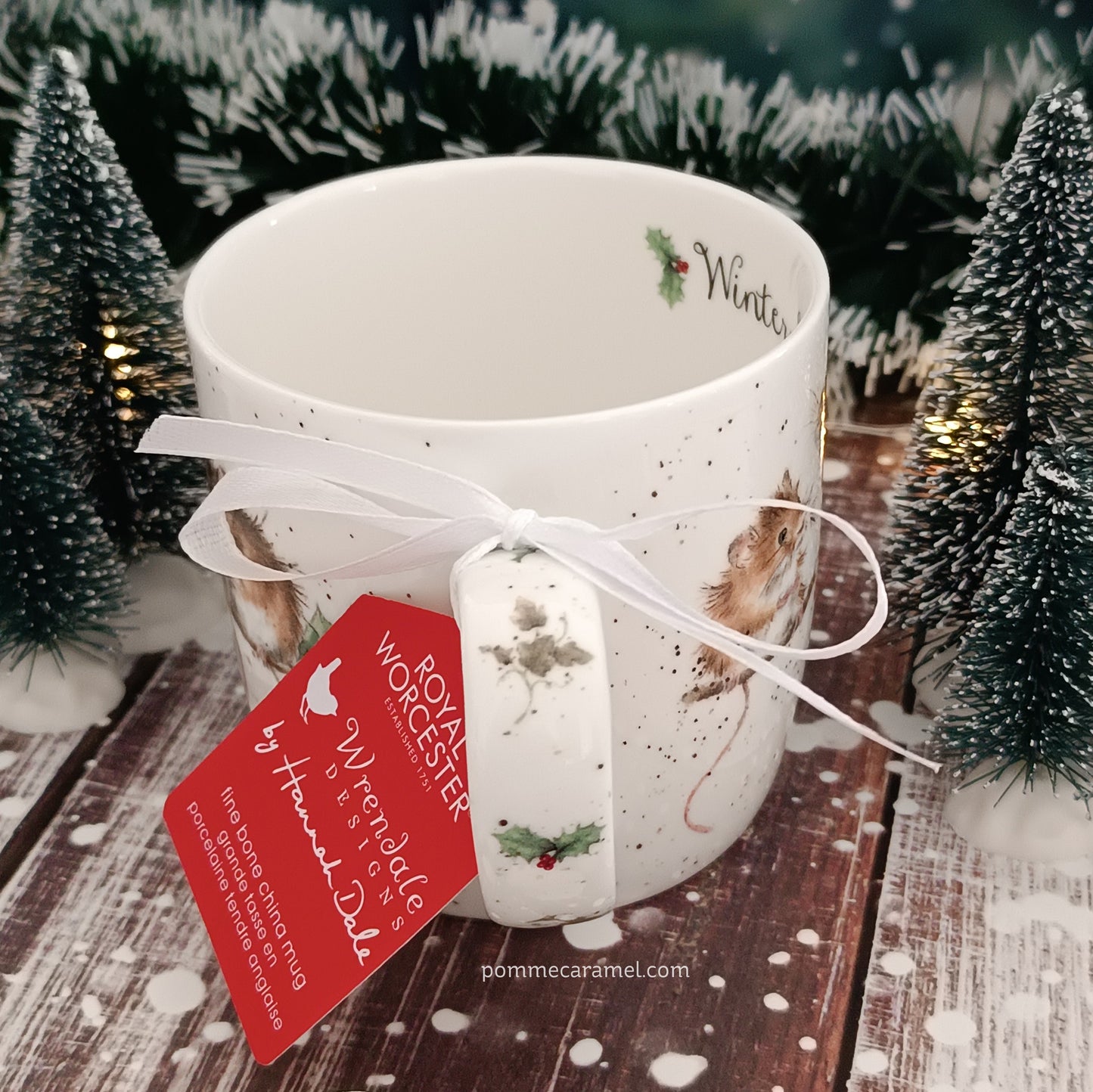 Mug Souris Houx de Noël Wrendale Designs