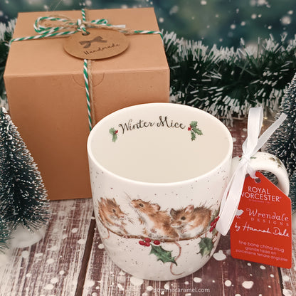 Mug Souris Houx de Noël Wrendale Designs