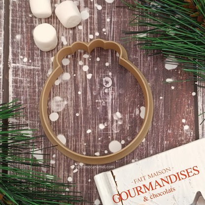 Emporte-Pièce Tampon Pudding de Noël Pomme Caramel