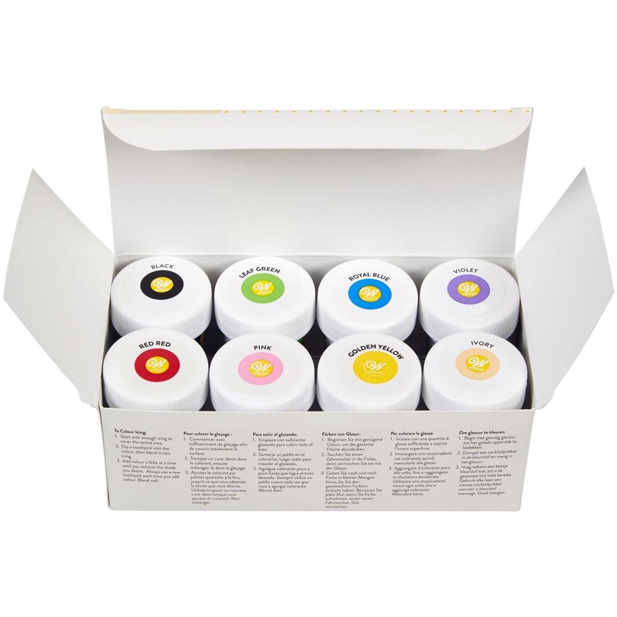 Pâtisserie - Wilton Couleurs de Glaçage - Set 8 x 28 g Funcakes