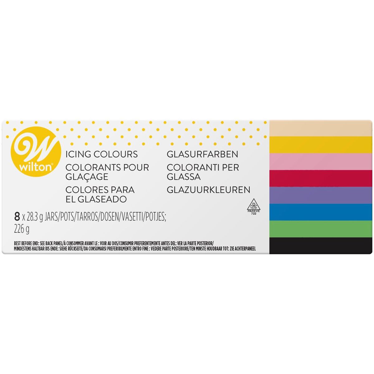 Pâtisserie - Wilton Couleurs de Glaçage - Set 8 x 28 g Funcakes